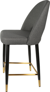 Durafurn Semifreddo Counter Stool - Black Metal 650h Legs-Elite Office Furniture