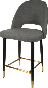Durafurn Semifreddo Counter Stool - Black Metal 650h Legs-Elite Office Furniture