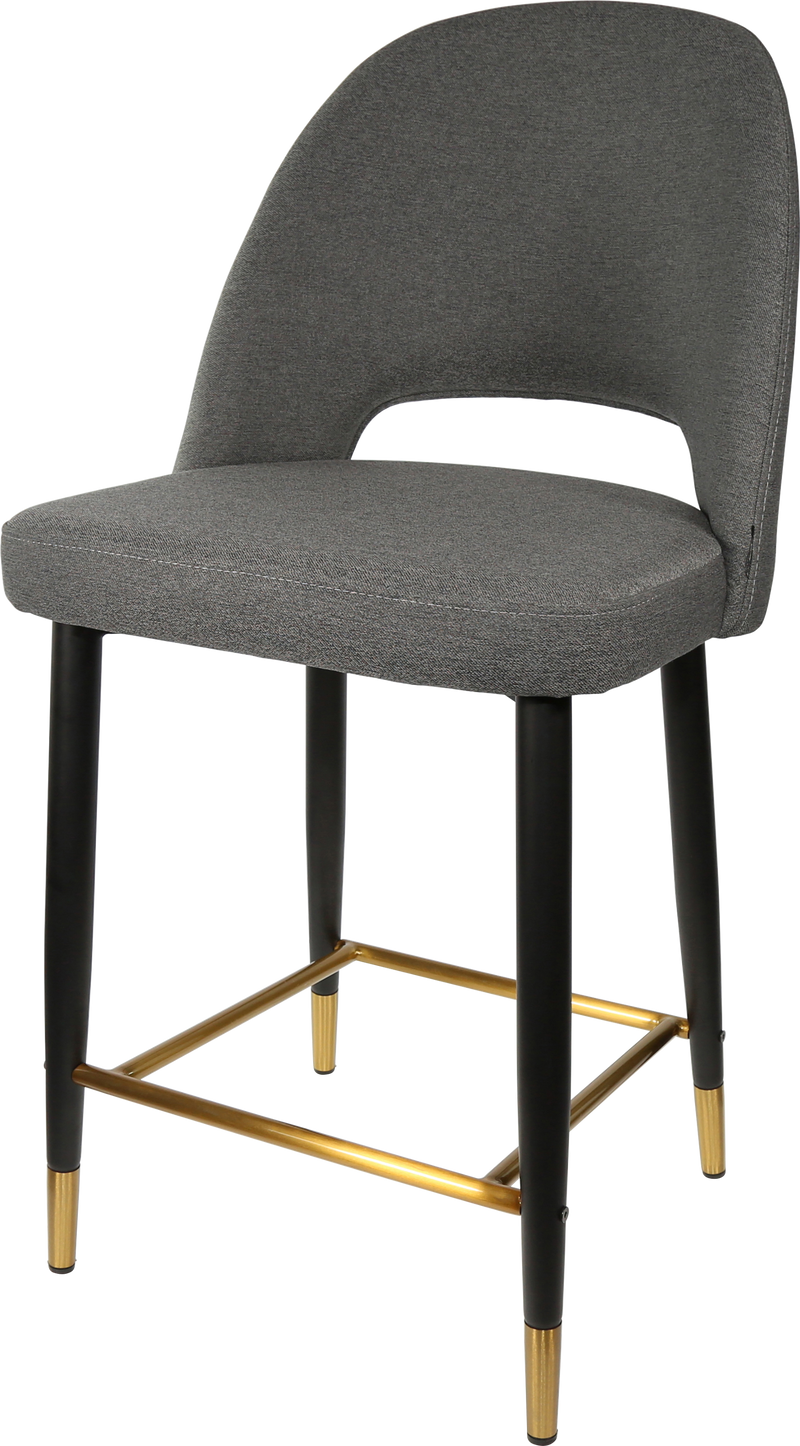 Durafurn Semifreddo Counter Stool - Black Metal 650h Legs-Elite Office Furniture