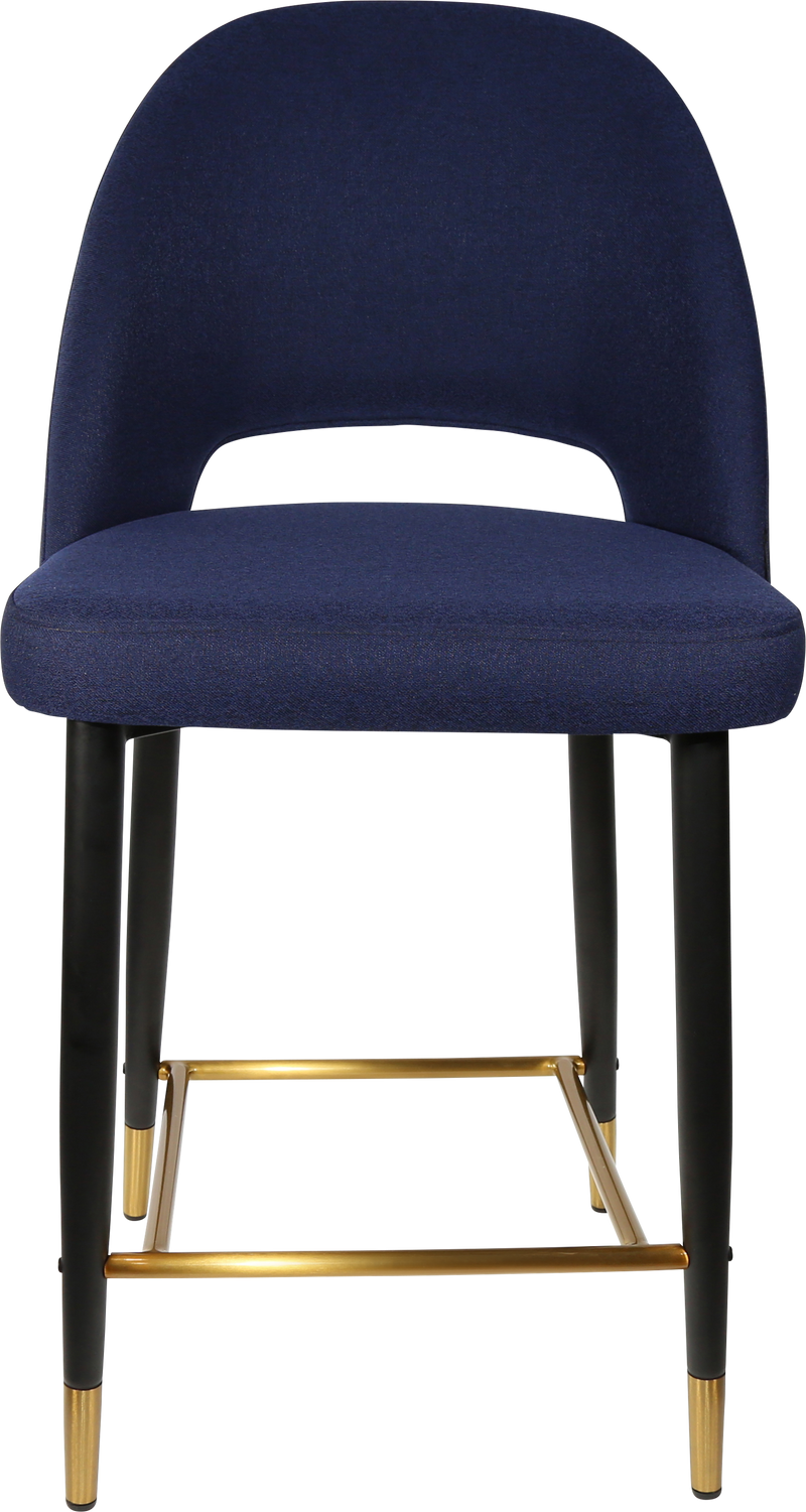 Durafurn Semifreddo Counter Stool - Black Metal 650h Legs-Elite Office Furniture