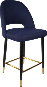 Durafurn Semifreddo Counter Stool - Black Metal 650h Legs-Elite Office Furniture