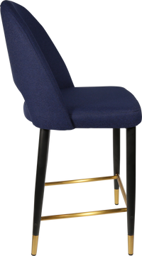 Durafurn Semifreddo Counter Stool - Black Metal 650h Legs-Elite Office Furniture