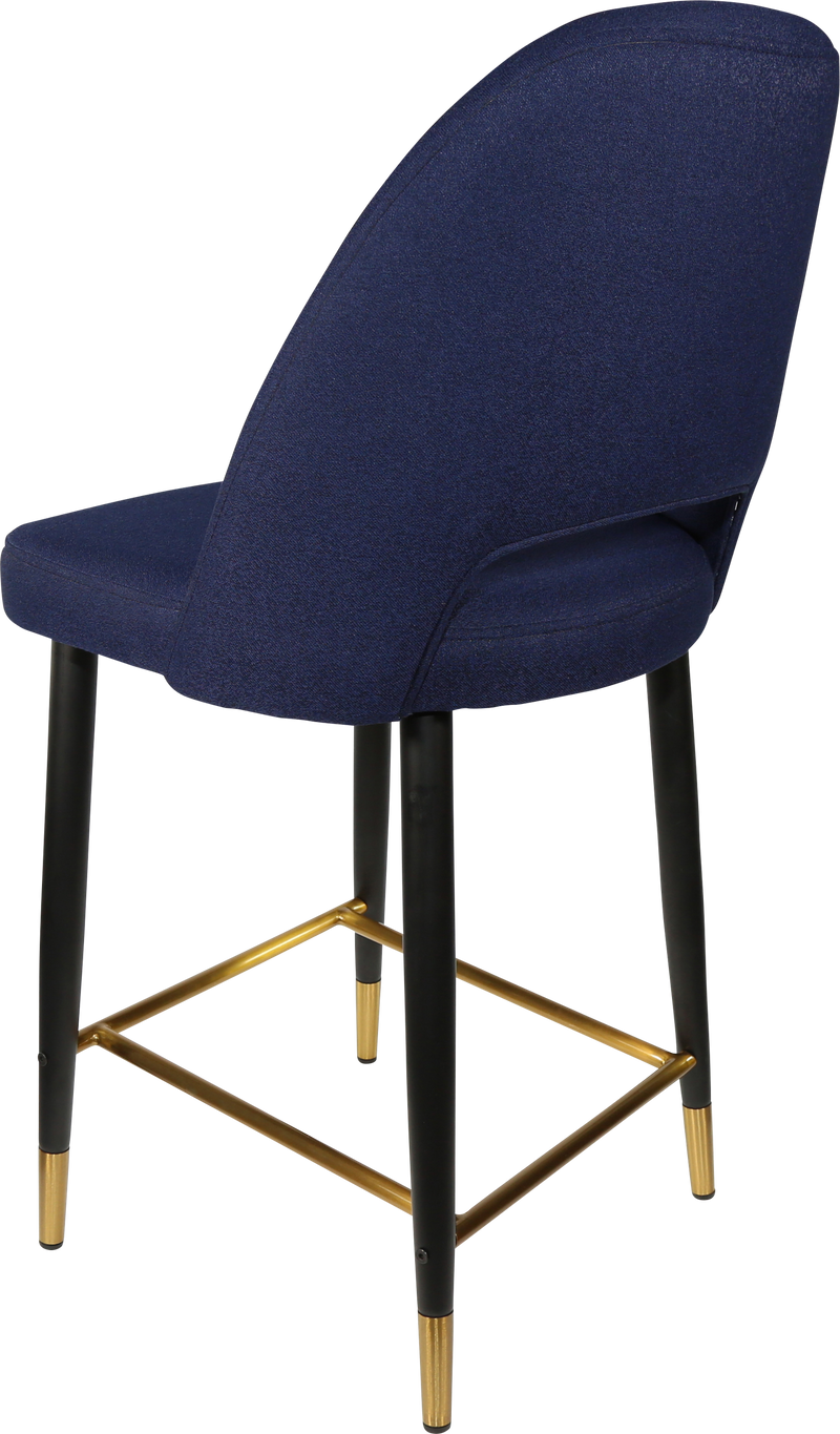 Durafurn Semifreddo Counter Stool - Black Metal 650h Legs-Elite Office Furniture