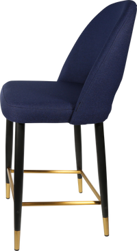 Durafurn Semifreddo Counter Stool - Black Metal 650h Legs-Elite Office Furniture