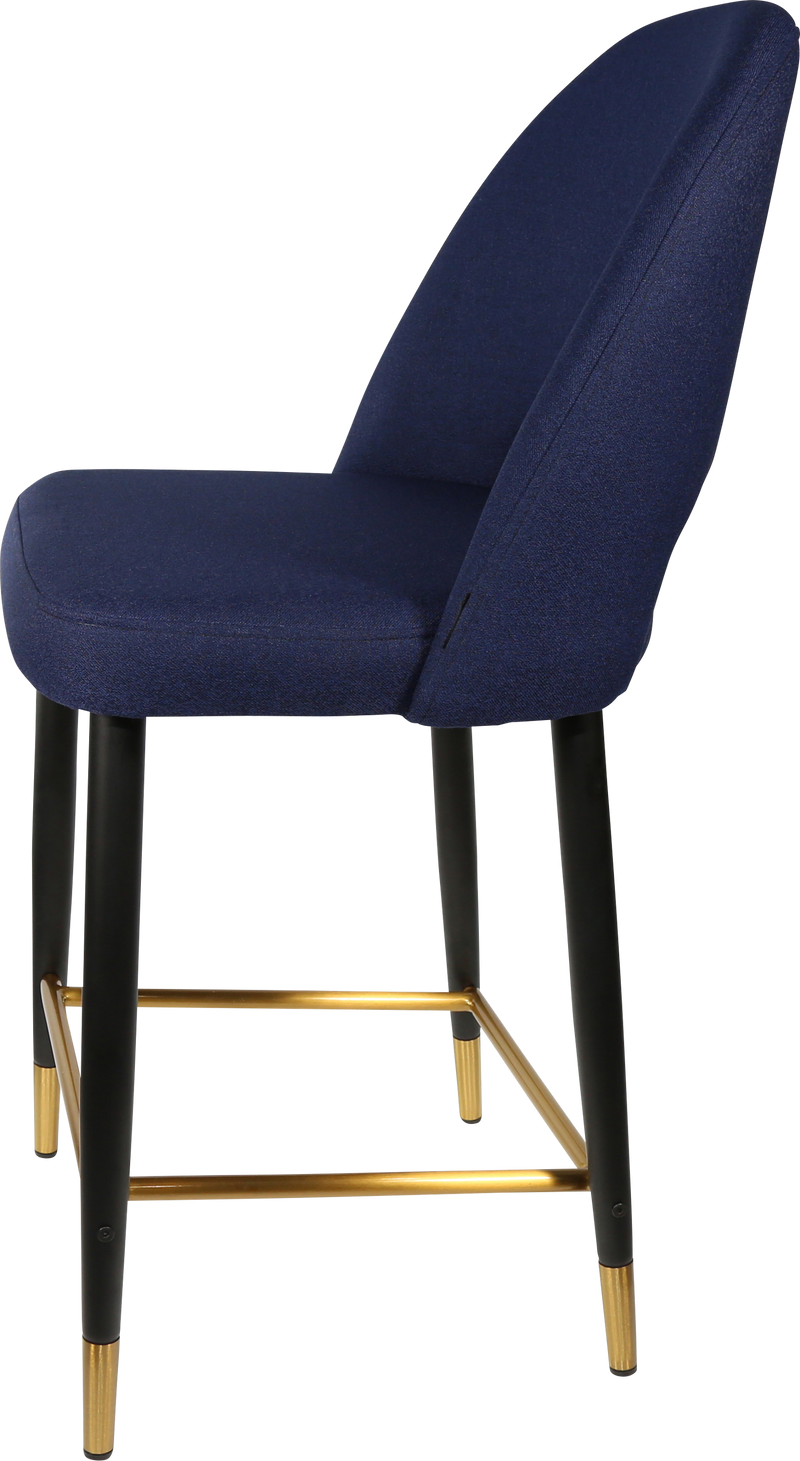 Durafurn Semifreddo Counter Stool - Black Metal 650h Legs-Elite Office Furniture