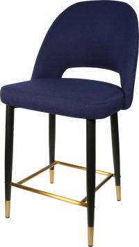 Durafurn Semifreddo Counter Stool - Black Metal 650h Legs-Elite Office Furniture