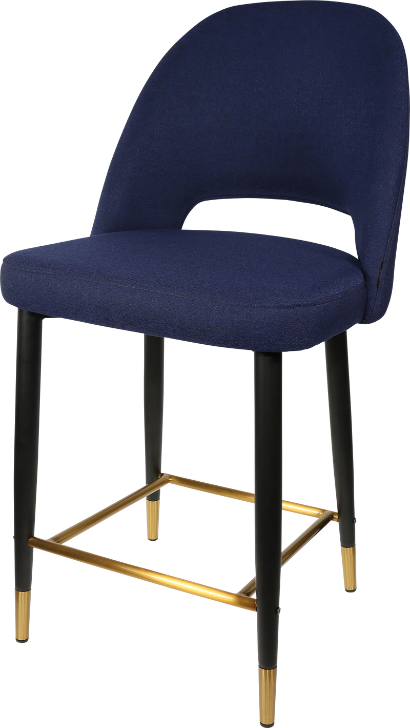 Durafurn Semifreddo Counter Stool - Black Metal 650h Legs-Elite Office Furniture