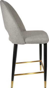 Durafurn Semifreddo Counter Stool - Black Metal 650h Legs-Elite Office Furniture
