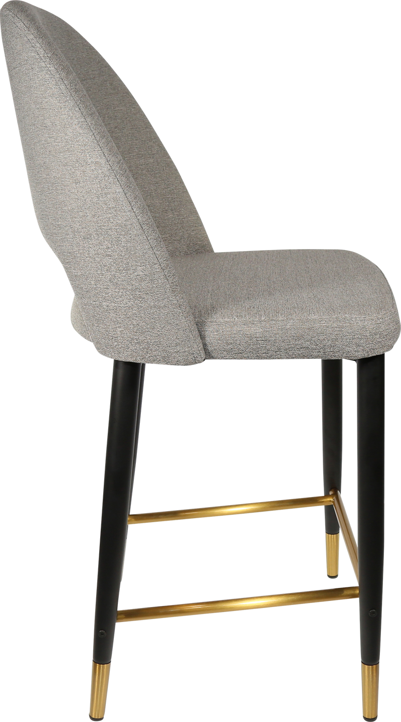 Durafurn Semifreddo Counter Stool - Black Metal 650h Legs-Elite Office Furniture