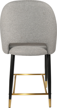 Durafurn Semifreddo Counter Stool - Black Metal 650h Legs-Elite Office Furniture