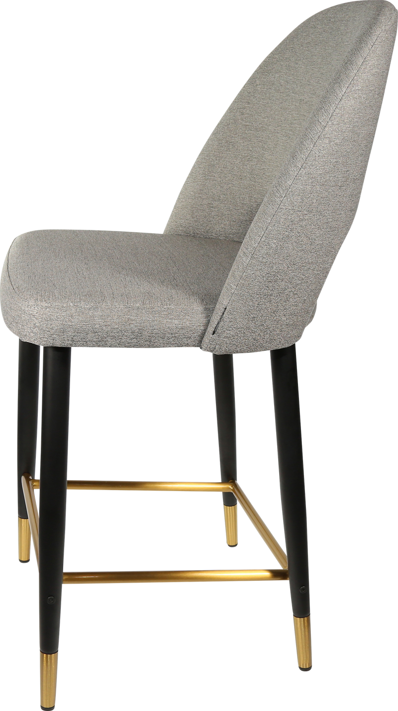 Durafurn Semifreddo Counter Stool - Black Metal 650h Legs-Elite Office Furniture