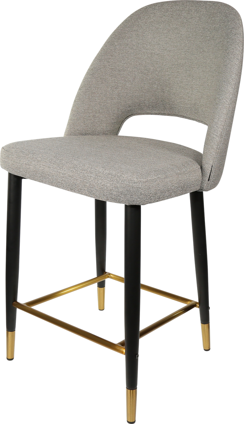 Durafurn Semifreddo Counter Stool - Black Metal 650h Legs-Elite Office Furniture