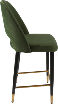 Durafurn Semifreddo Counter Stool - Black Metal 650h Legs-Elite Office Furniture