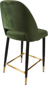 Durafurn Semifreddo Counter Stool - Black Metal 650h Legs-Elite Office Furniture
