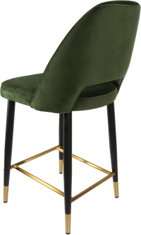 Durafurn Semifreddo Counter Stool - Black Metal 650h Legs-Elite Office Furniture