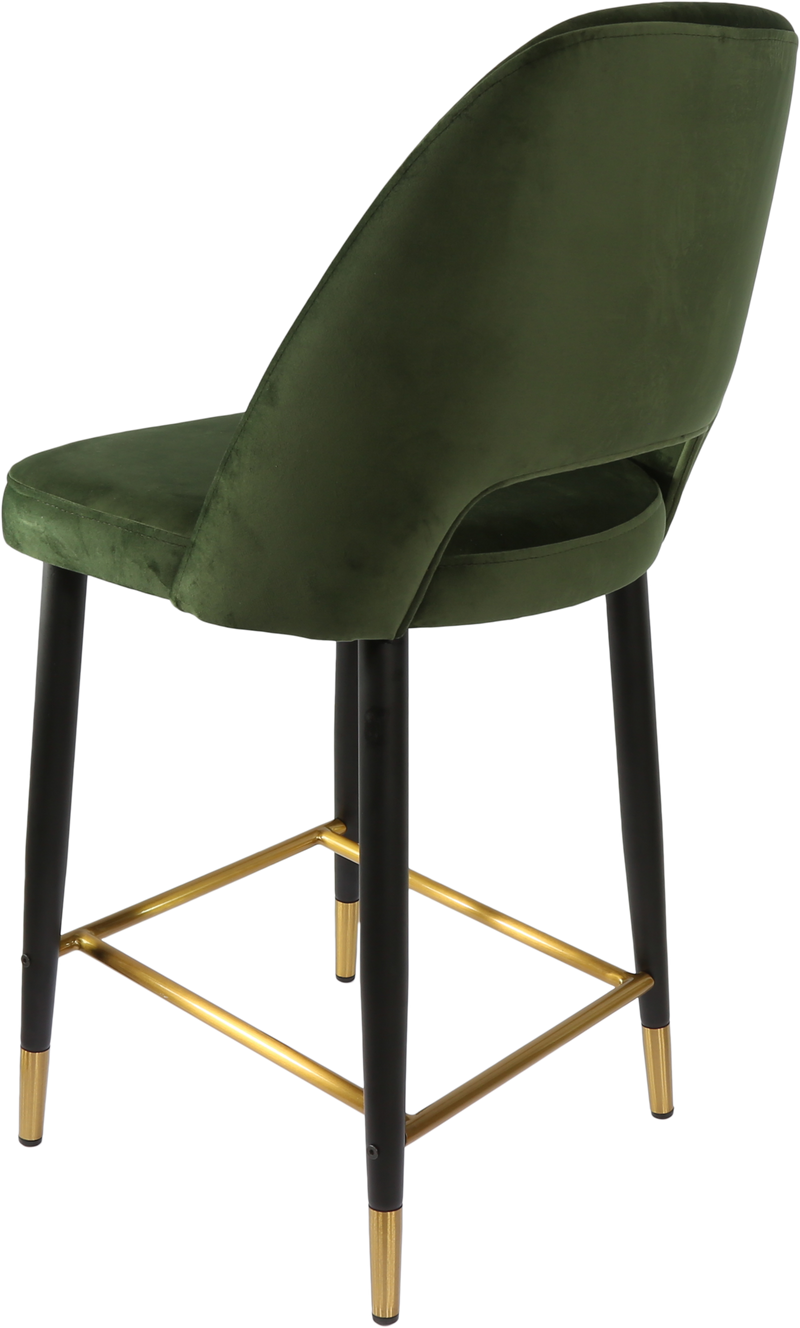 Durafurn Semifreddo Counter Stool - Black Metal 650h Legs-Elite Office Furniture
