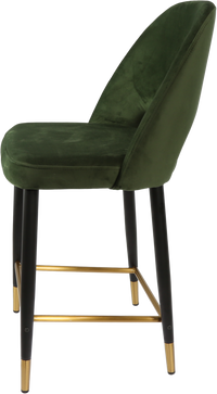 Durafurn Semifreddo Counter Stool - Black Metal 650h Legs-Elite Office Furniture