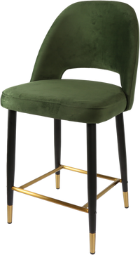 Durafurn Semifreddo Counter Stool - Black Metal 650h Legs-Elite Office Furniture