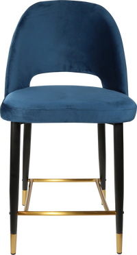 Durafurn Semifreddo Counter Stool - Black Metal 650h Legs-Elite Office Furniture