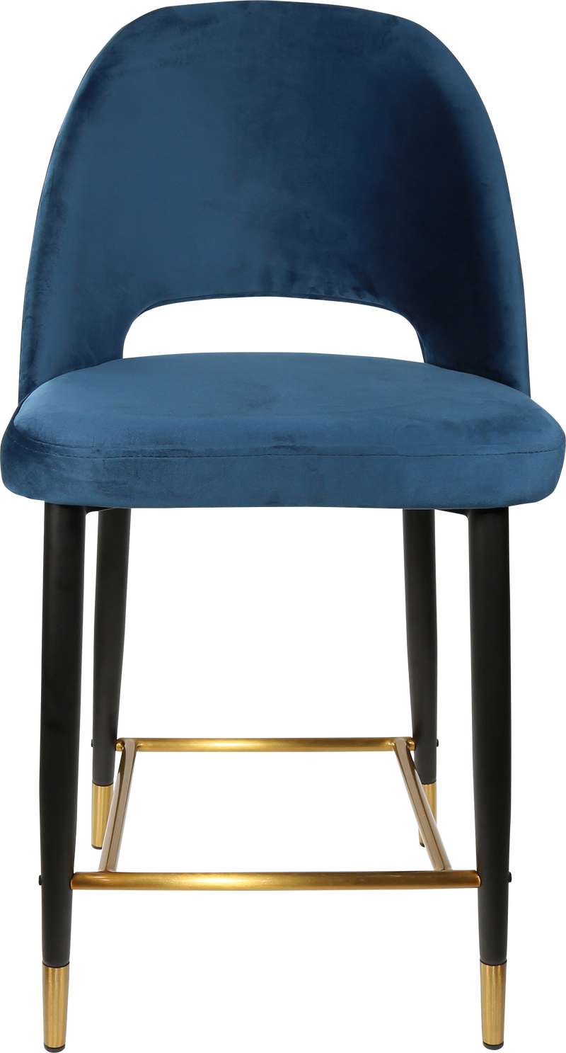 Durafurn Semifreddo Counter Stool - Black Metal 650h Legs-Elite Office Furniture