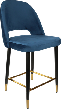 Durafurn Semifreddo Counter Stool - Black Metal 650h Legs-Elite Office Furniture