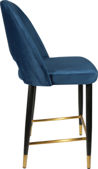 Durafurn Semifreddo Counter Stool - Black Metal 650h Legs-Elite Office Furniture