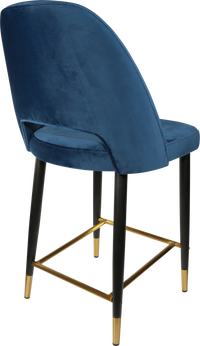 Durafurn Semifreddo Counter Stool - Black Metal 650h Legs-Elite Office Furniture