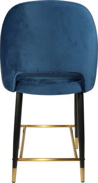 Durafurn Semifreddo Counter Stool - Black Metal 650h Legs-Elite Office Furniture