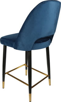 Durafurn Semifreddo Counter Stool - Black Metal 650h Legs-Elite Office Furniture