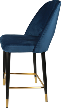 Durafurn Semifreddo Counter Stool - Black Metal 650h Legs-Elite Office Furniture
