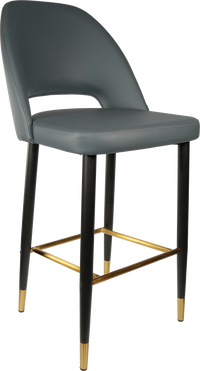 Durafurn Semifreddo Stool - Black Metal 750h Legs-Elite Office Furniture