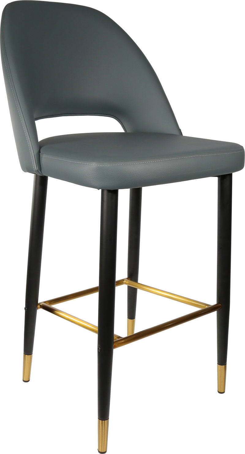 Durafurn Semifreddo Stool - Black Metal 750h Legs-Elite Office Furniture