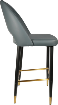 Durafurn Semifreddo Stool - Black Metal 750h Legs-Elite Office Furniture