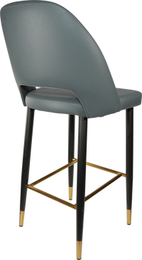 Durafurn Semifreddo Stool - Black Metal 750h Legs-Elite Office Furniture