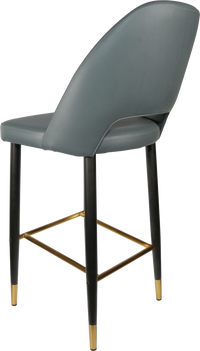 Durafurn Semifreddo Stool - Black Metal 750h Legs-Elite Office Furniture