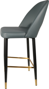 Durafurn Semifreddo Stool - Black Metal 750h Legs-Elite Office Furniture