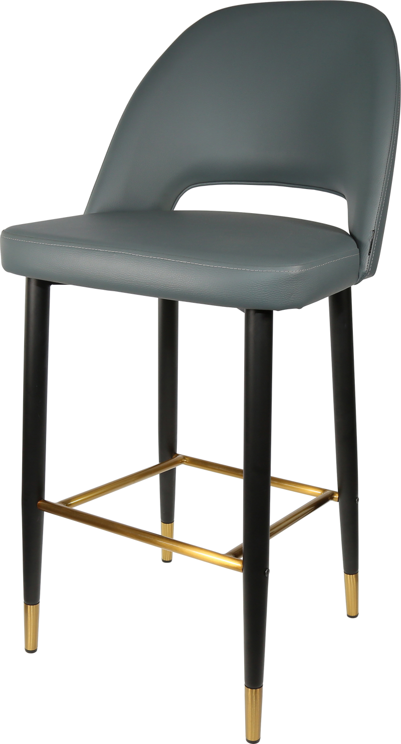 Durafurn Semifreddo Stool - Black Metal 750h Legs-Elite Office Furniture