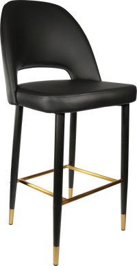 Durafurn Semifreddo Stool - Black Metal 750h Legs-Elite Office Furniture
