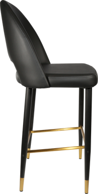 Durafurn Semifreddo Stool - Black Metal 750h Legs-Elite Office Furniture