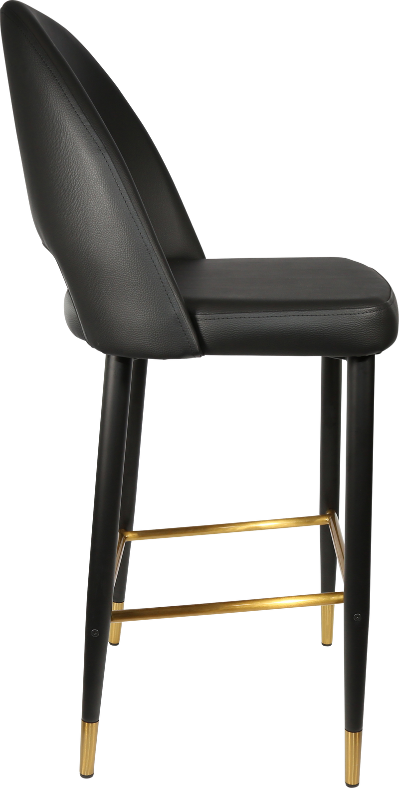 Durafurn Semifreddo Stool - Black Metal 750h Legs-Elite Office Furniture