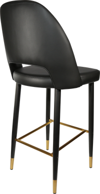 Durafurn Semifreddo Stool - Black Metal 750h Legs-Elite Office Furniture