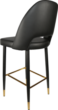 Durafurn Semifreddo Stool - Black Metal 750h Legs-Elite Office Furniture