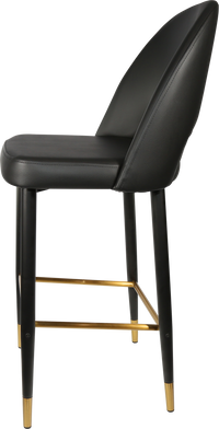 Durafurn Semifreddo Stool - Black Metal 750h Legs-Elite Office Furniture