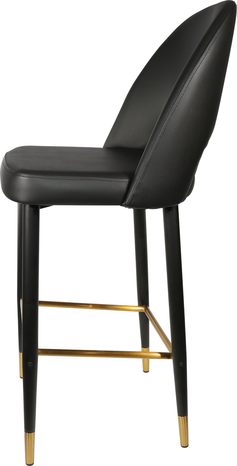 Durafurn Semifreddo Stool - Black Metal 750h Legs-Elite Office Furniture
