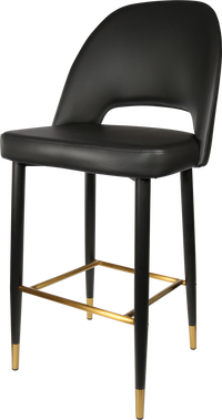 Durafurn Semifreddo Stool - Black Metal 750h Legs-Elite Office Furniture