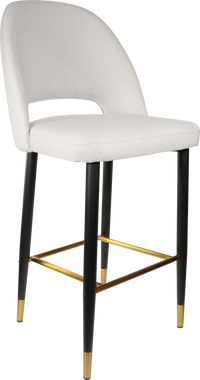 Durafurn Semifreddo Stool - Black Metal 750h Legs-Elite Office Furniture