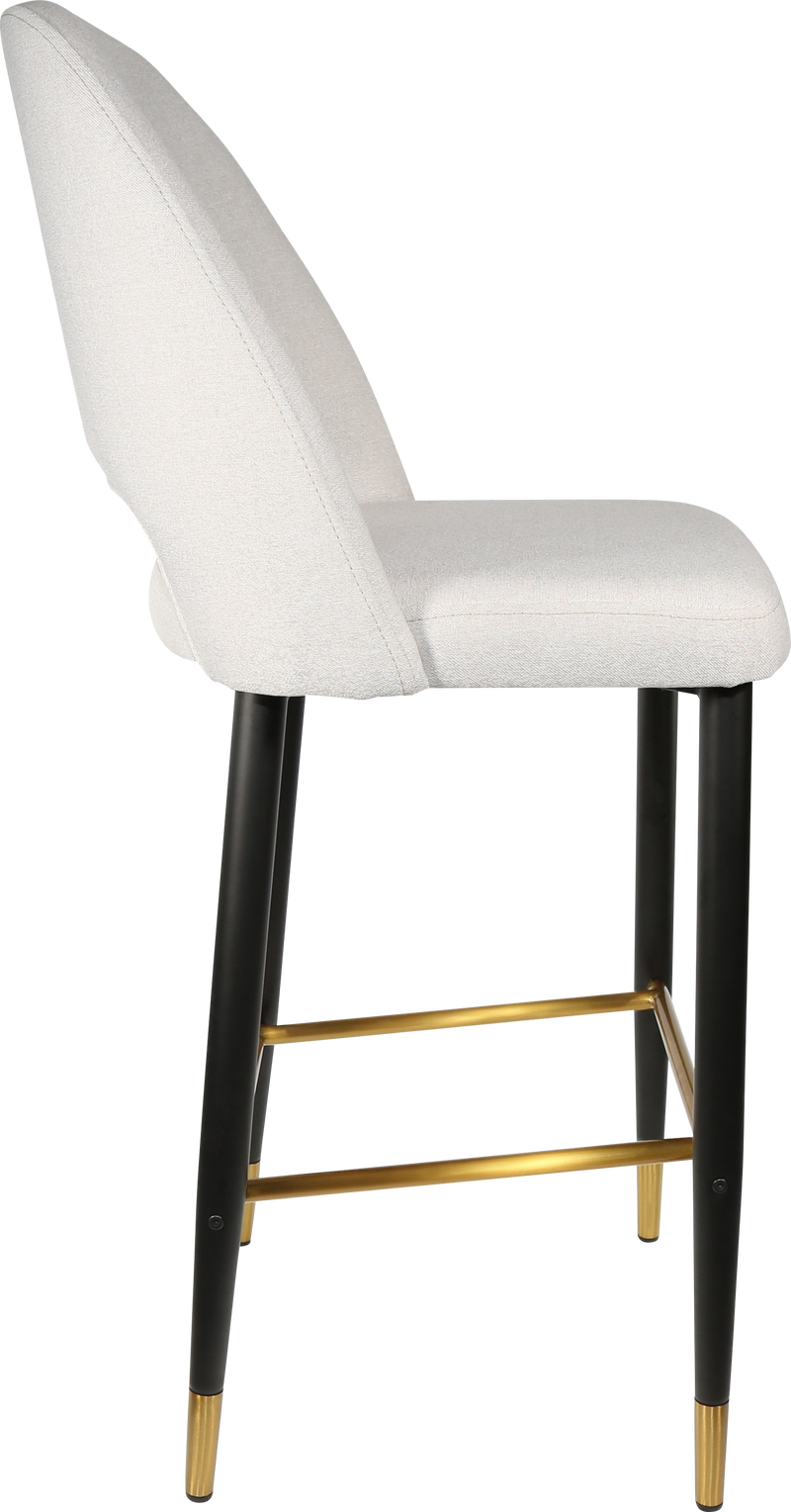 Durafurn Semifreddo Stool - Black Metal 750h Legs-Elite Office Furniture