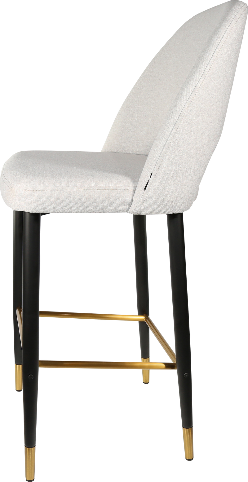 Durafurn Semifreddo Stool - Black Metal 750h Legs-Elite Office Furniture