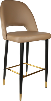 Durafurn Semifreddo Stool - Black Metal 750h Legs-Elite Office Furniture