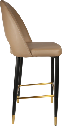 Durafurn Semifreddo Stool - Black Metal 750h Legs-Elite Office Furniture